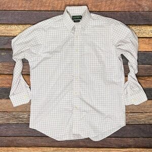 Lauren Ralph Lauren Plaid Dress Suit Mens Shirt 15.5 (32 - 33)